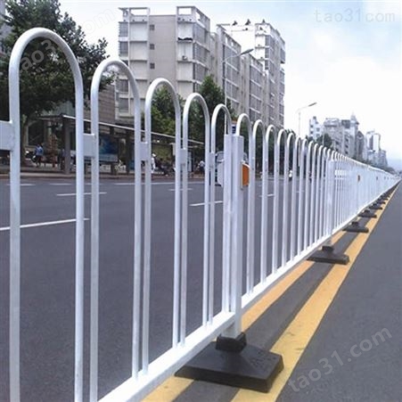 【冀林】京式道路护栏 U型停车场护栏 公路马路防撞栏  济南京式护栏