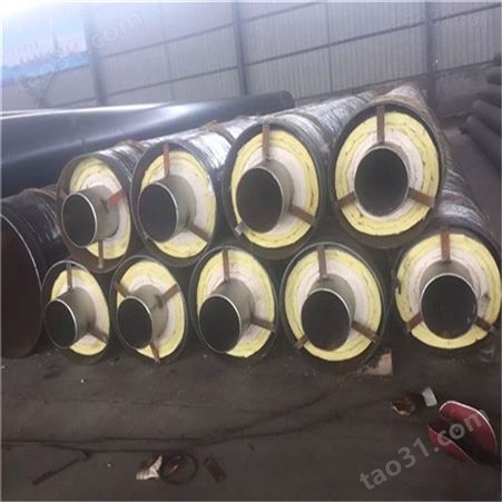 钢套钢直埋式保温管 耐高温钢套钢蒸汽保温管厂家  华夏洲际