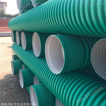 陕西HDPE双壁波纹管厂家 国标DN300双壁排水管