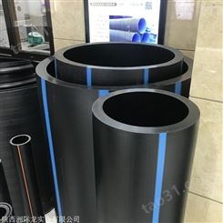 西安中财PE给水管 全新料16公斤压力上水管 黑色塑料管