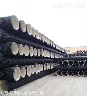 安徽HDPE双壁波纹管厂家 正八级环钢度大口径DN600排水管生产