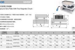 中国台湾精展复合式超薄正弦磁台规格齐全 GIN-CMSP66S CMSP510S