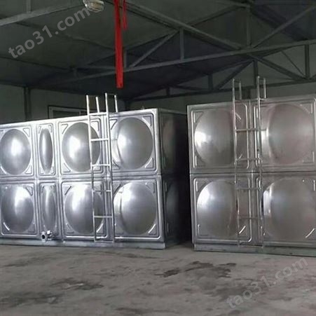 学校供水白钢水箱 密封储液罐 食品级304不锈钢方形保温储水设备