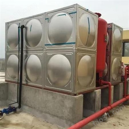 不锈钢消防水箱 箱泵一体化消防设备 贮水设备 现场安装