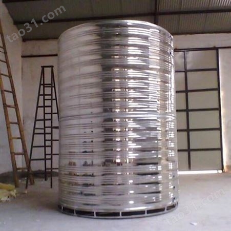 学校酒店保温水箱罐 304不锈钢圆形水箱 方形拼装热储水设备