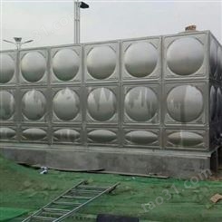 不锈钢水箱 建筑施工镀锌钢板消防水罐 方形组合式焊接设备