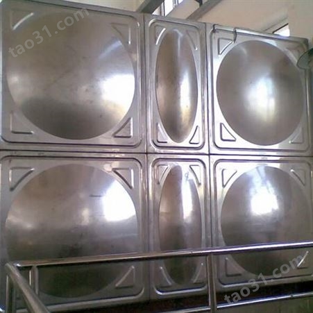 学校供水白钢水箱 密封储液罐 食品级304不锈钢方形保温储水设备