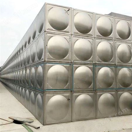 不锈钢水箱 建筑工地生活水箱 304不锈钢材质 冲压板压模板组合保温水箱 可定制