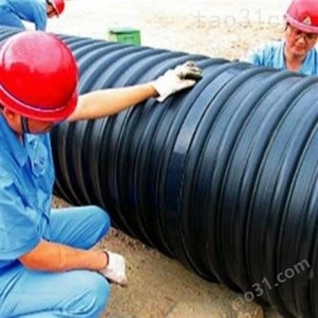万锦钢带管广州HDPE钢带增强螺旋波纹管 广东HDPE钢带管钢带缠绕管 厂家货源