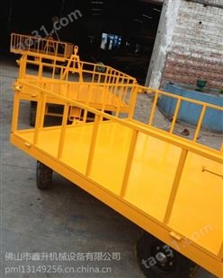 广州平板行李拖车 护栏式行李拖车货源鑫升力机械
