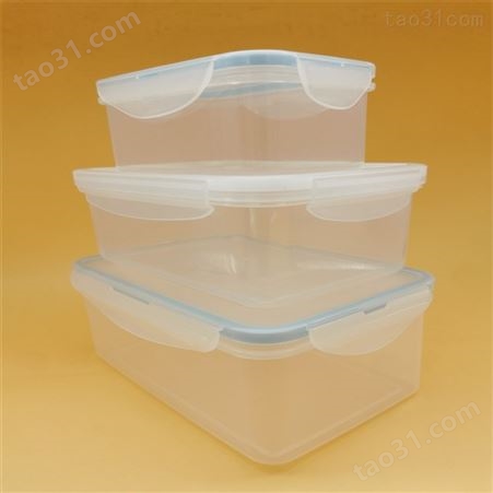 微波炉密封碗保鲜盒 塑料带盖微波炉冰箱密封盒 四件套 佳程