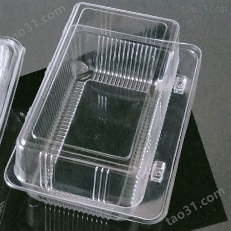 供应一次性西点盒 透明塑料泡芙包装 PET材质糕点盒