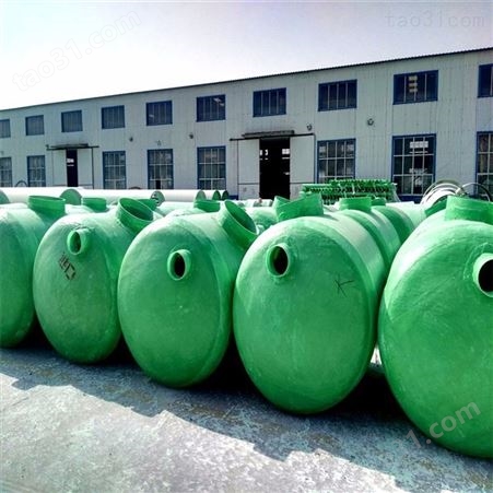 万锦江西玻璃钢化粪池成品2-100m³ 九江玻璃钢缠绕一体式化粪池