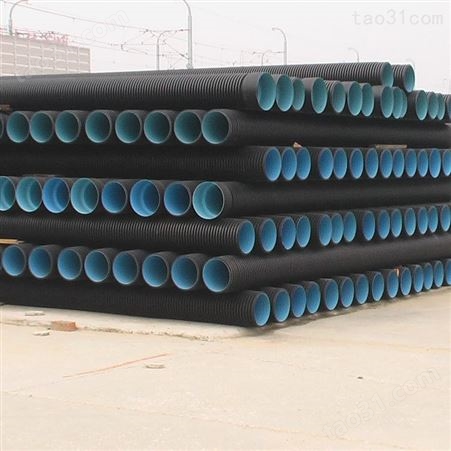 广东HDPE双壁波纹管排水波纹管 中山污水管网用双壁波纹管万锦厂家价格