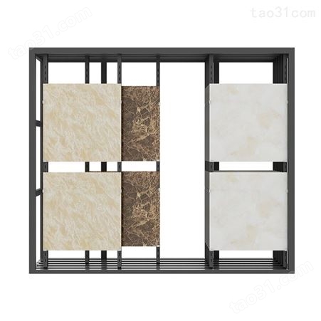 瓷砖样品推拉柜 瓷片平推展柜 木地板展架冲孔立柱多功能石材展示架设计生产定制商