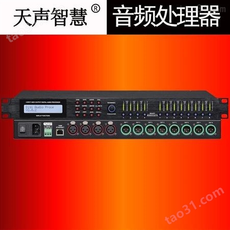 音箱处理器4进8出TS-D8904 天声智慧 娱乐音箱 参量均衡