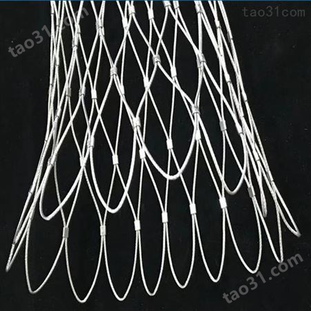 安徽厂家生产高强钢丝绳网 常年定制钢丝绳方孔网欢迎
