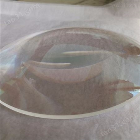 直径100mm双凸透镜 焦距195mm k9光学玻璃透镜 光学透镜厂
